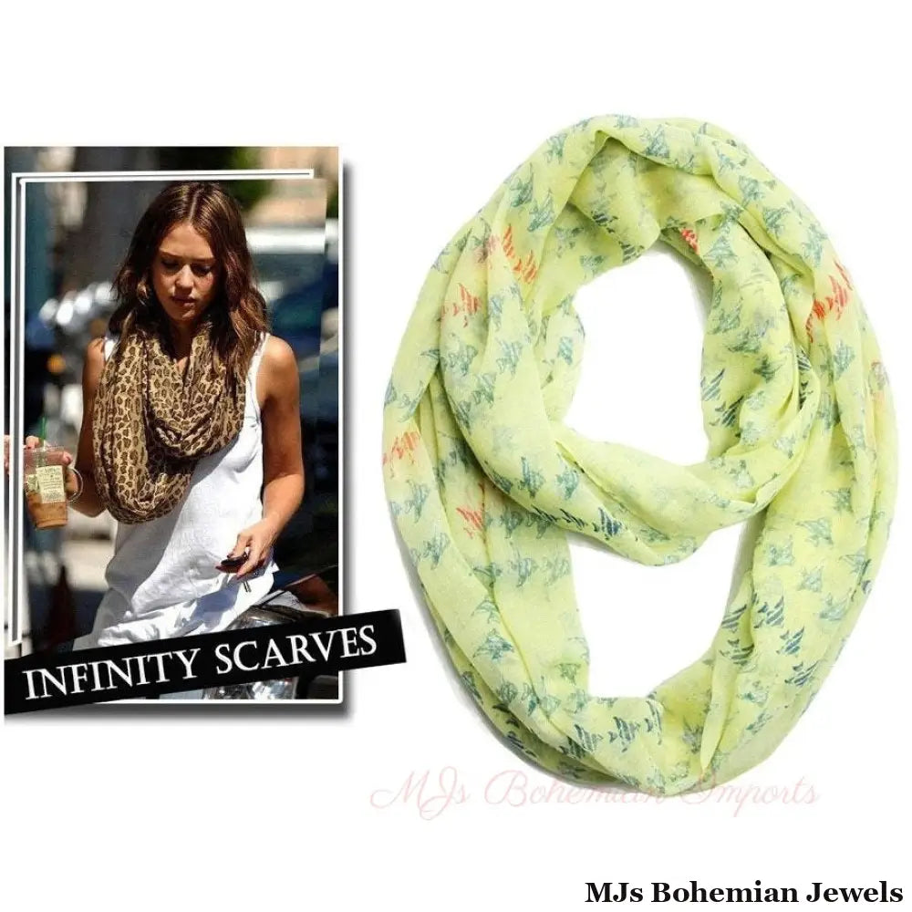 Fish Print Cotton Infinity