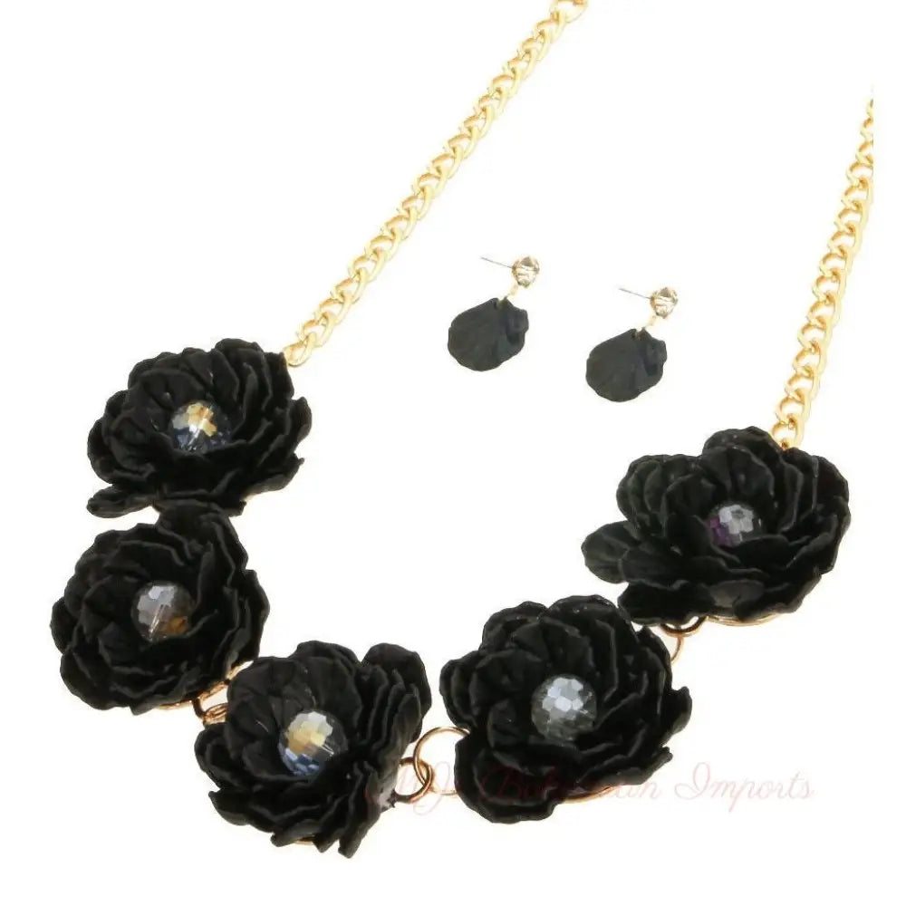 Five Flowers Necklace Set