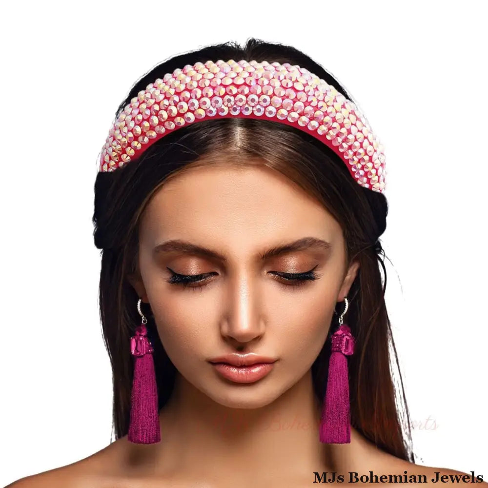 Fuchsia Aurora Borealis Headband