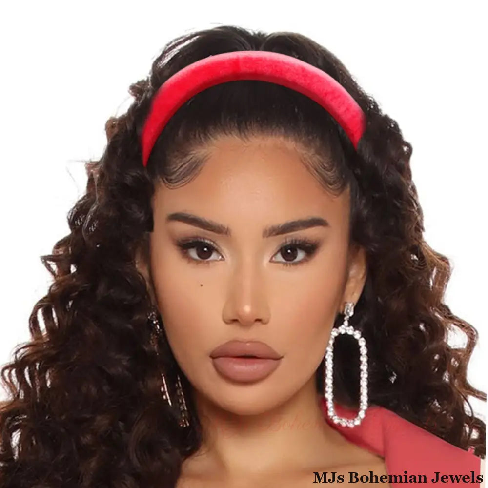 Fuchsia Velvet Headband