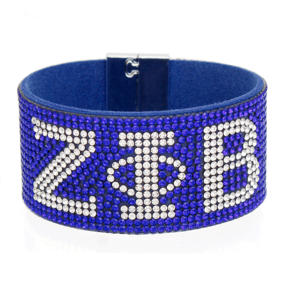 ZPB Sorority Blue Rhinestone Magnetic Bracelet