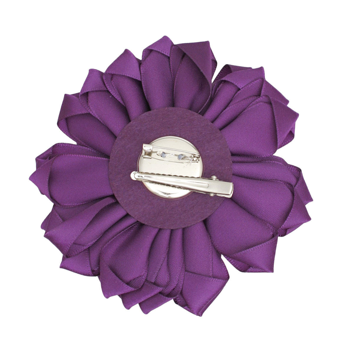 DST Sorority Purple Violet Flower Pearl Brooch