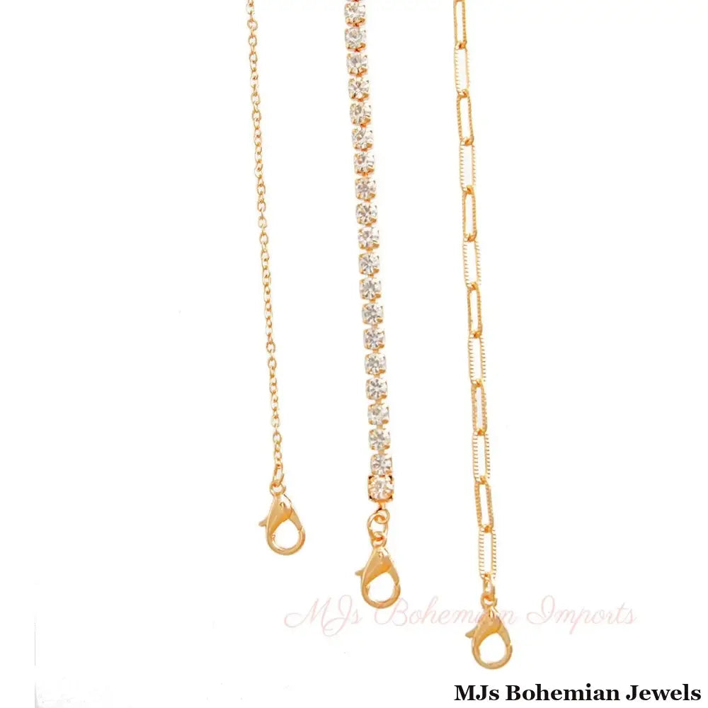 Gold 3 Layer Lock and Key Necklace