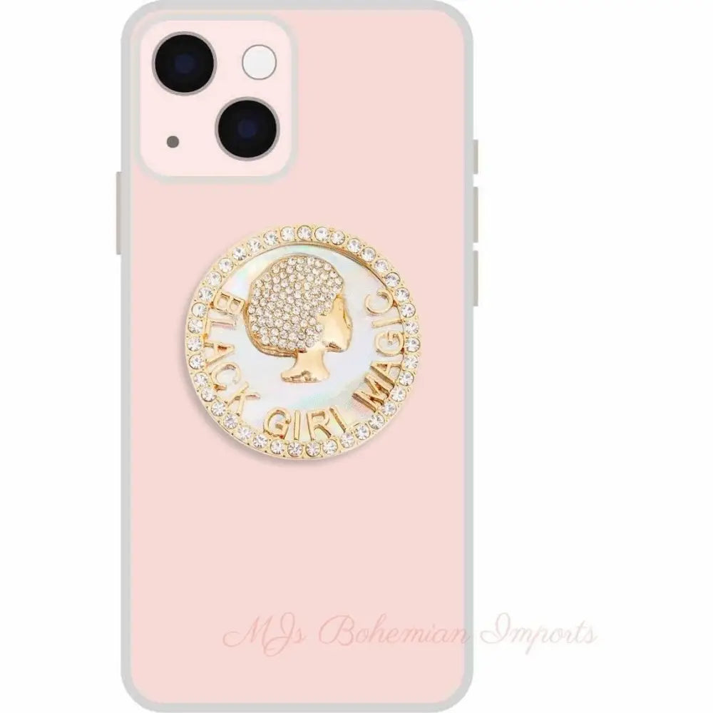 Gold Black Girl Magic Pop Socket