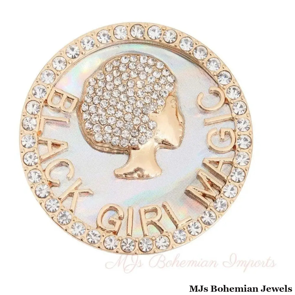 Gold Black Girl Magic Pop Socket