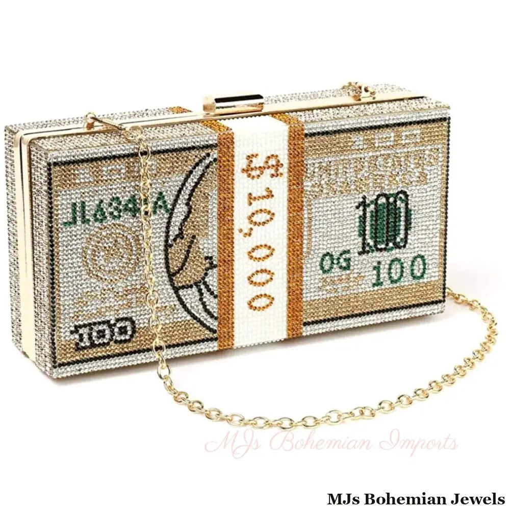 Gold Bling $10K Rectangle Clutch