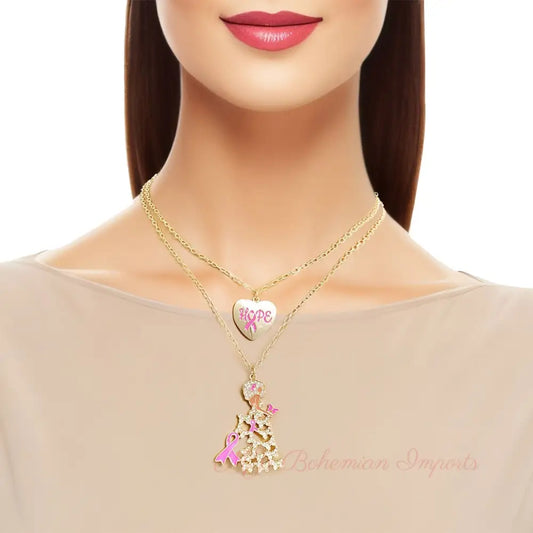 Gold Lady Adorned Gown Cancer Set