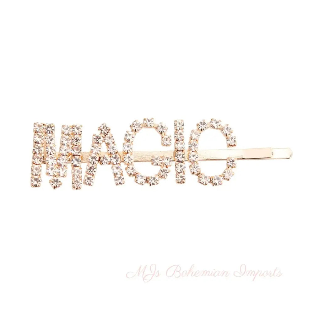 Gold MAGIC Sparkle Hair Pin