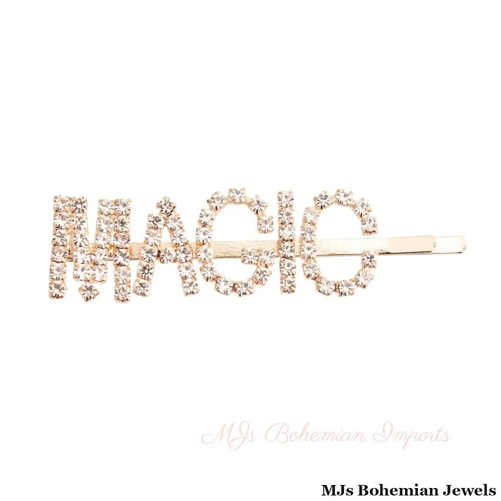 Gold MAGIC Sparkle Hair Pin