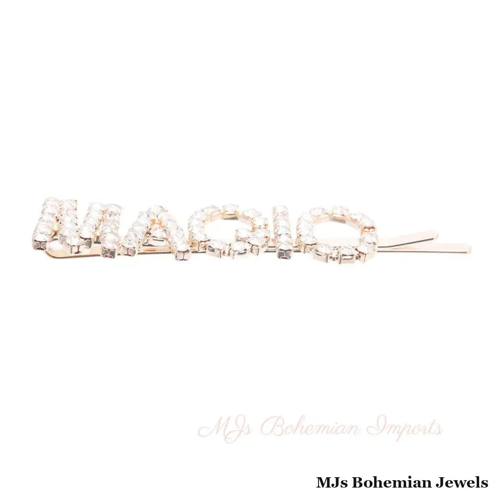 Gold MAGIC Sparkle Hair Pin