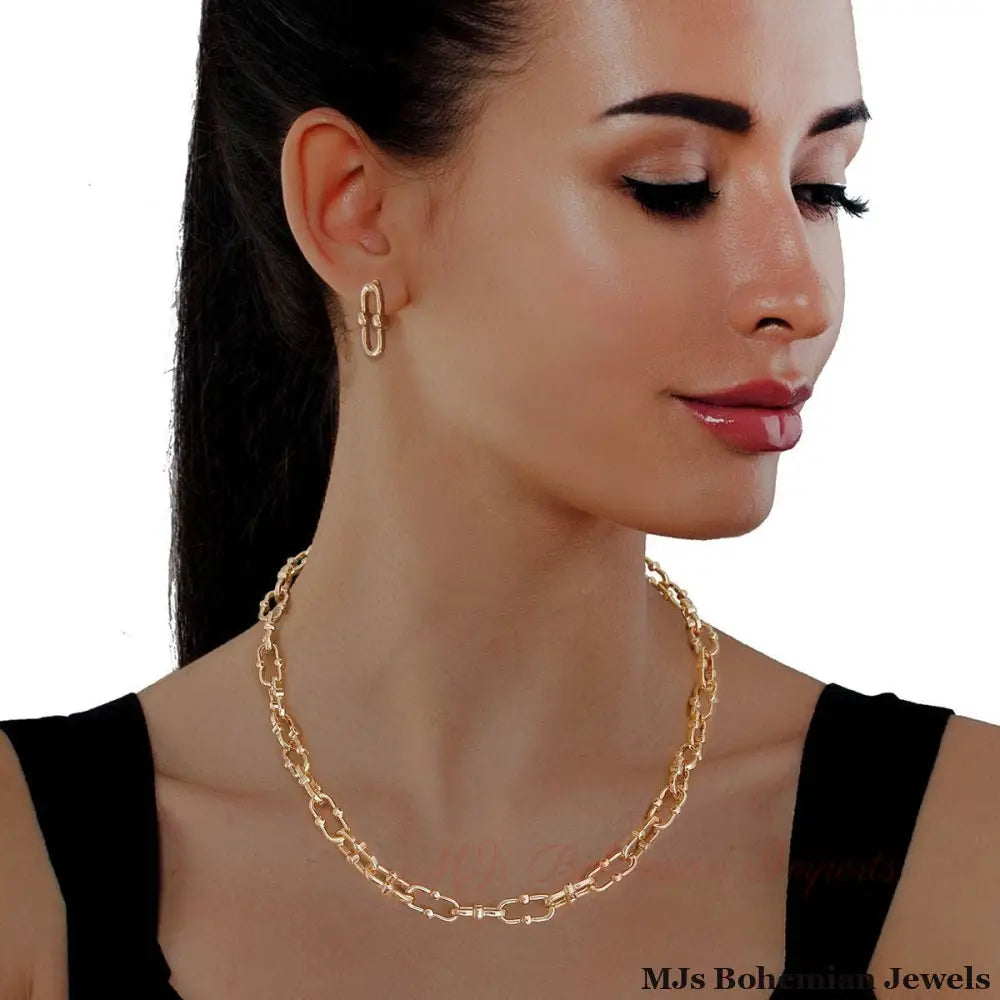 Gold Metal Anchor Chain