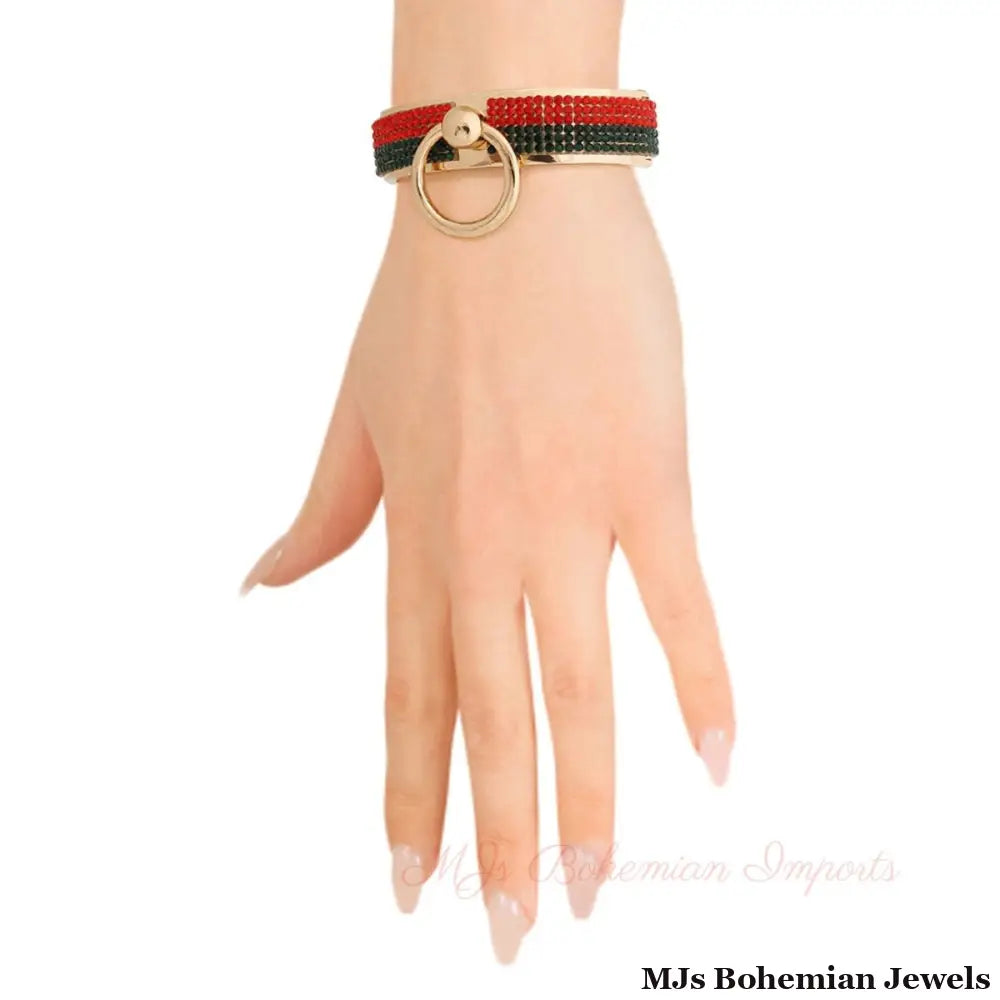 Golden Knockout: Door Knocker Bracelet