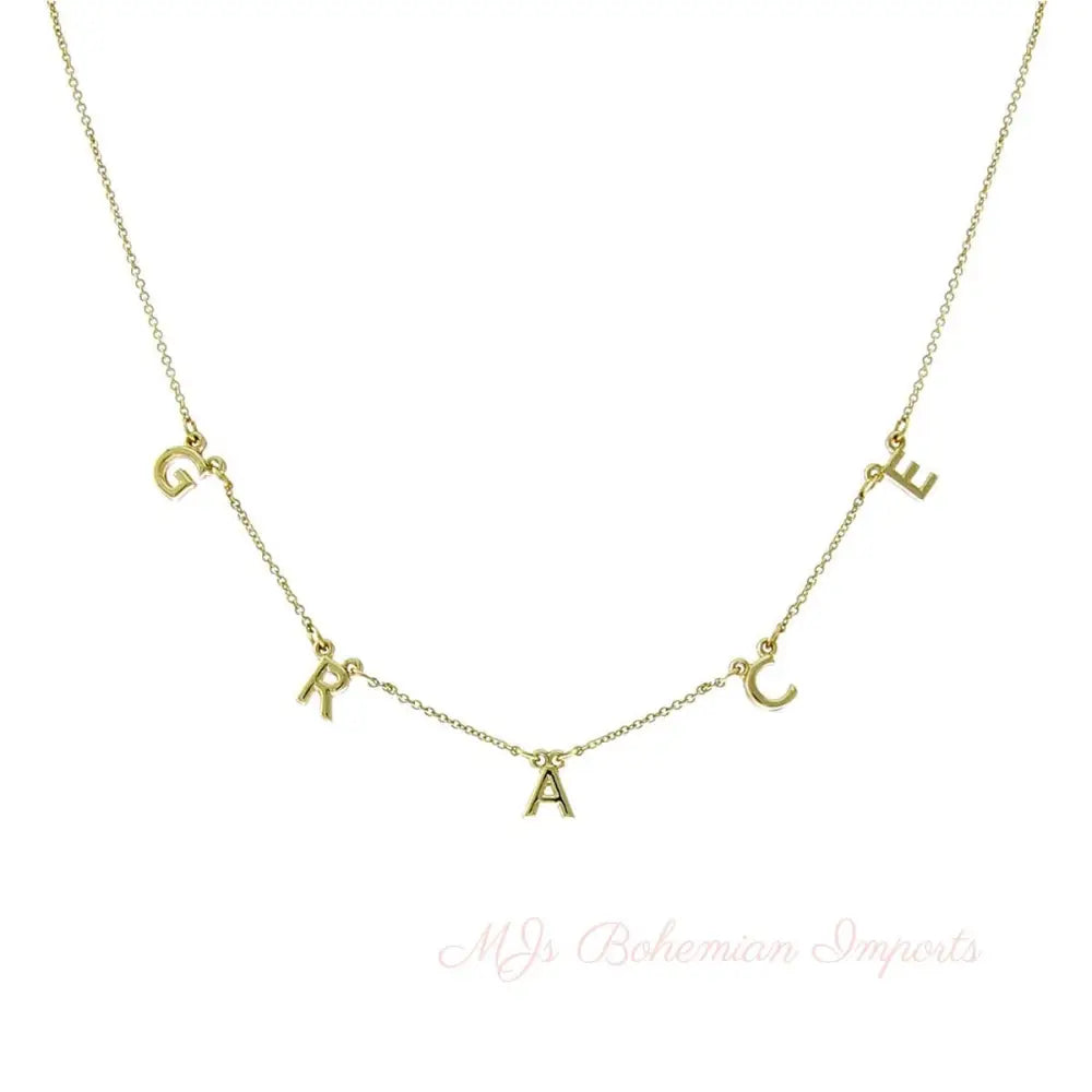Grace Gold Station Necklace