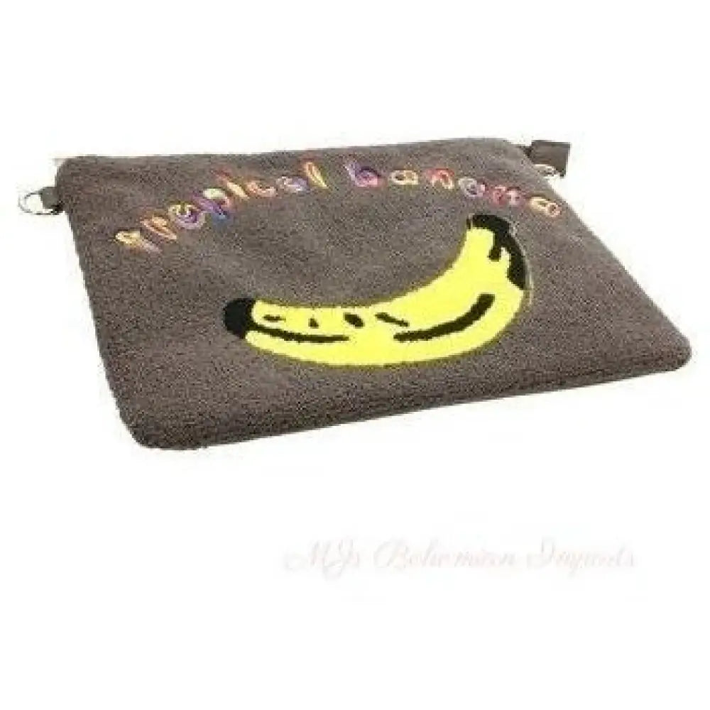 Gray Banana Clutch