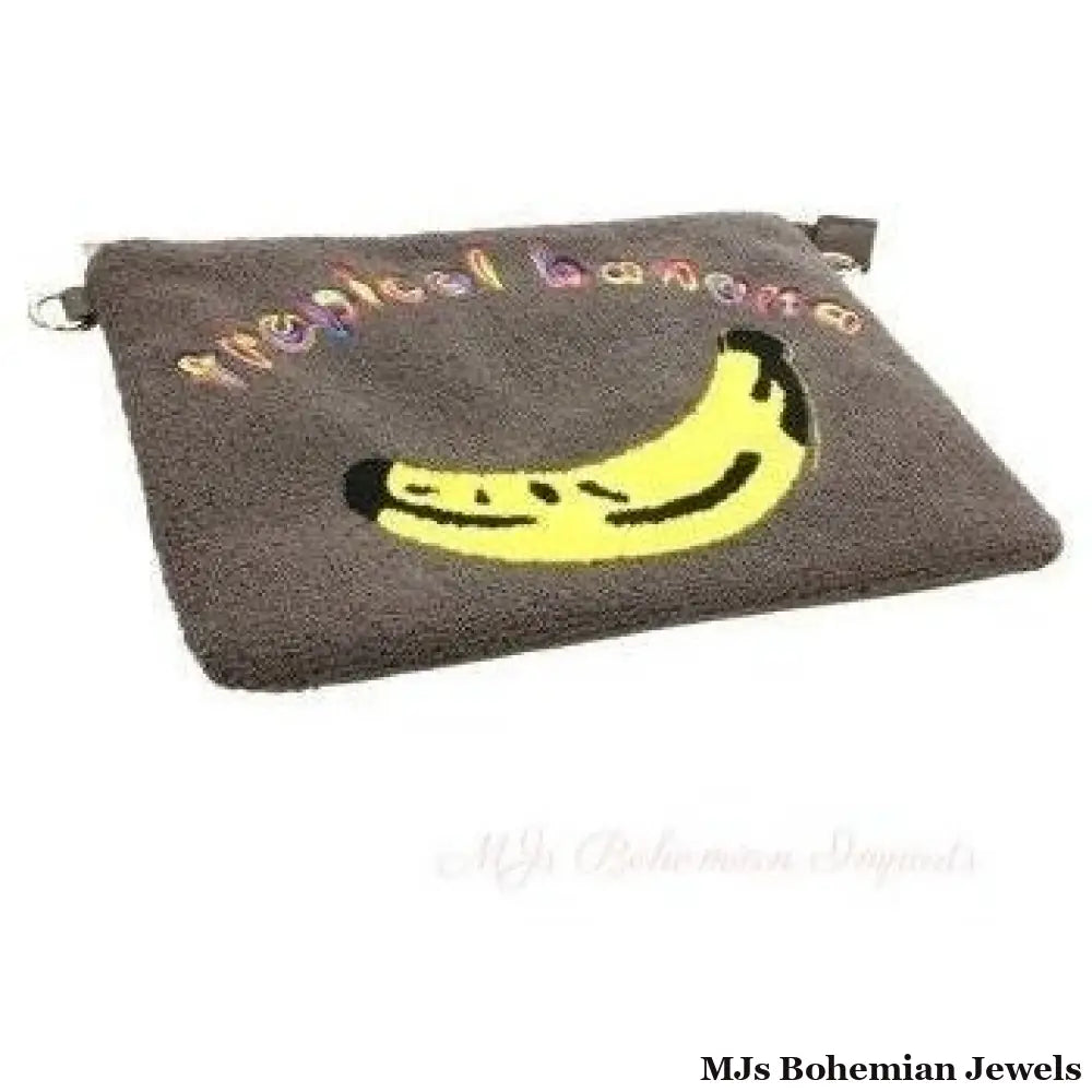 Gray Banana Clutch