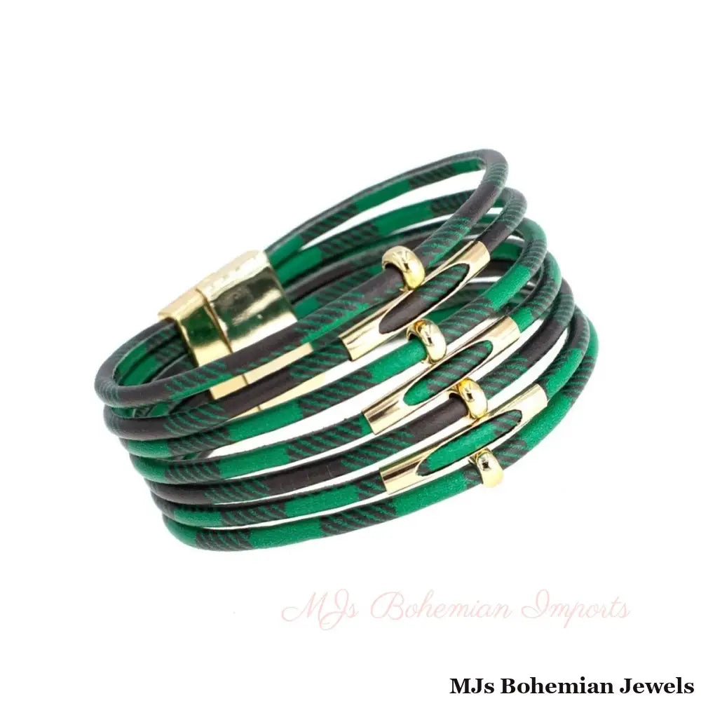 Green Buffalo Magnetic Bracelet