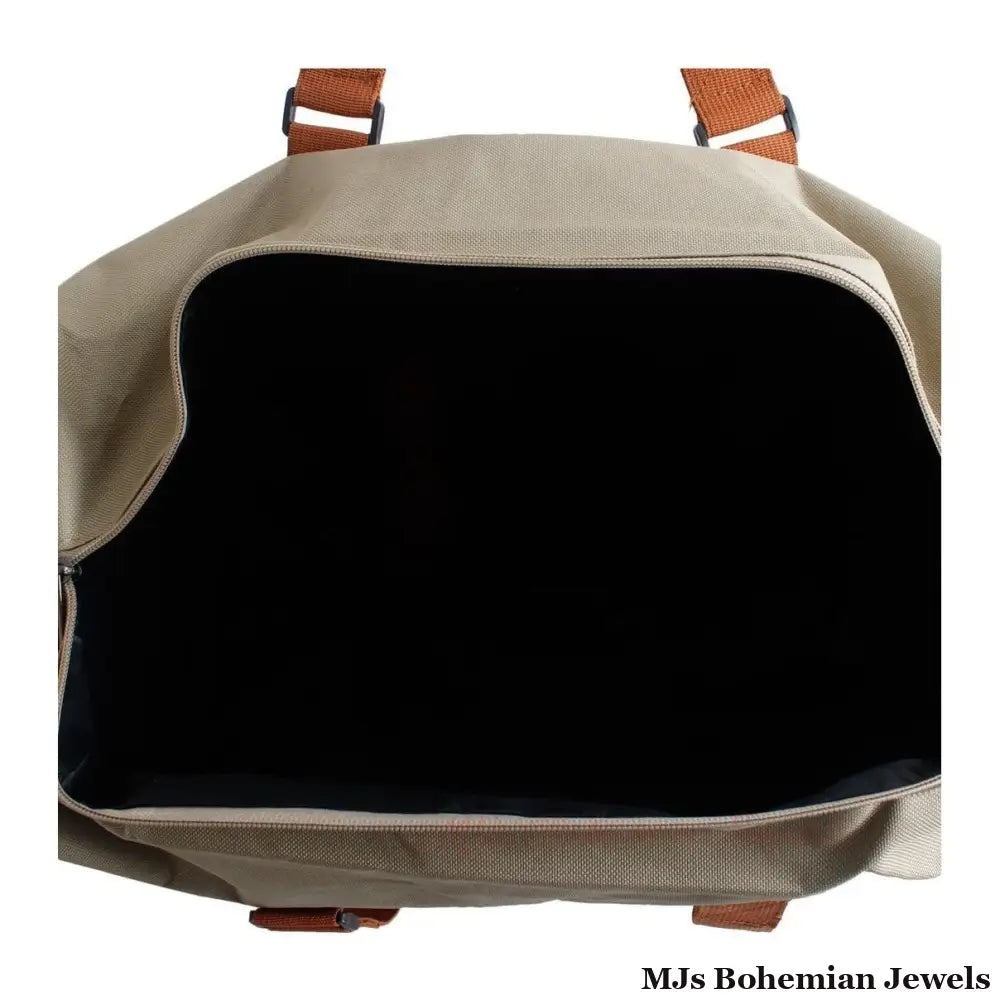 Light Brown Oxford Duffel Travel Bag