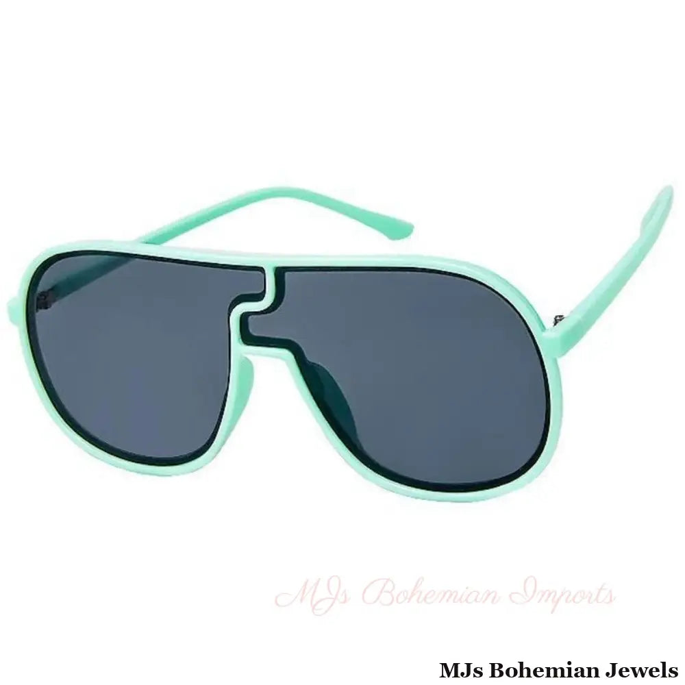 Mint Frame Puzzle Piece Aviators