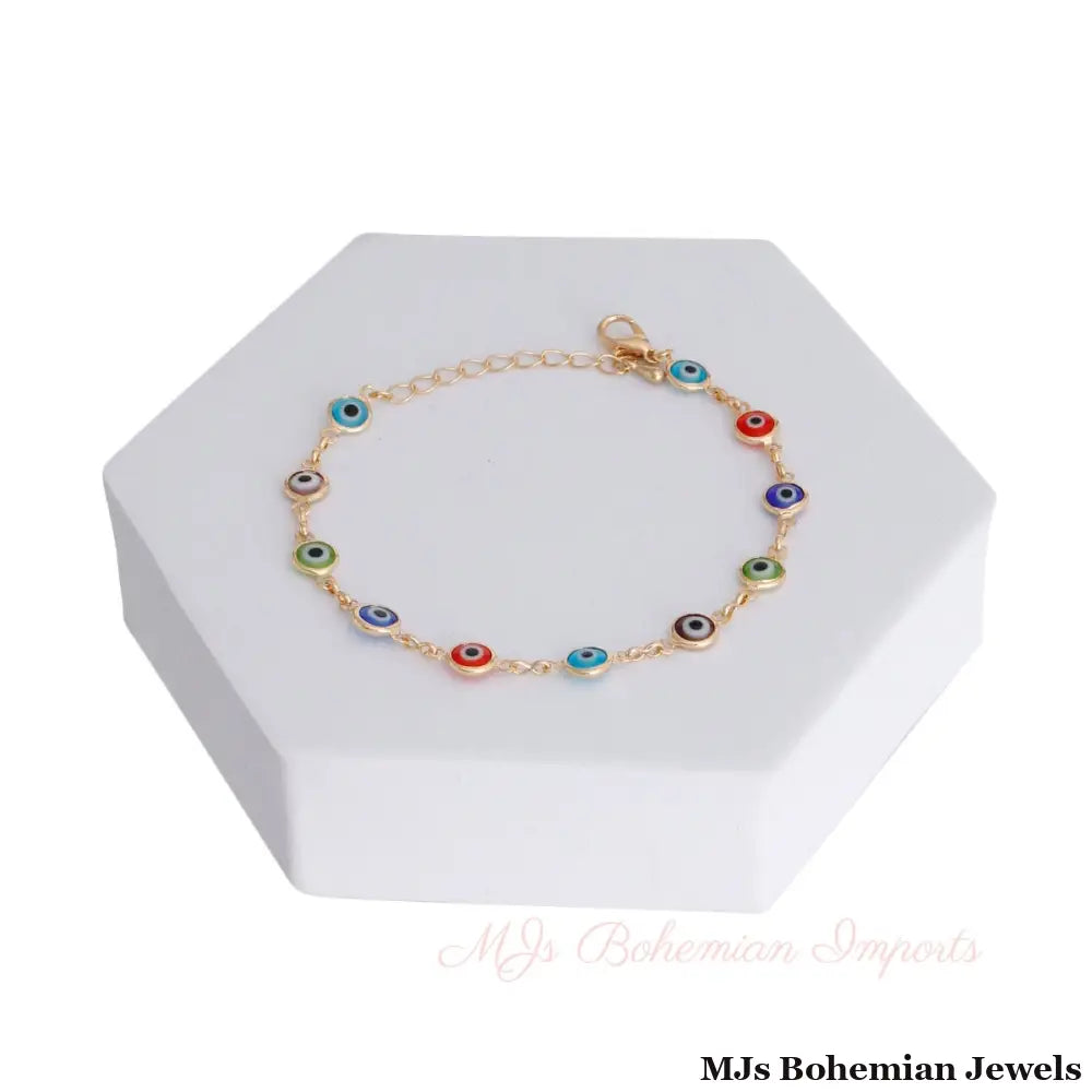 Multi Color Evil Eye Bracelet