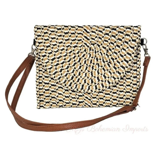 Multi Color Pattern Flap Clutch
