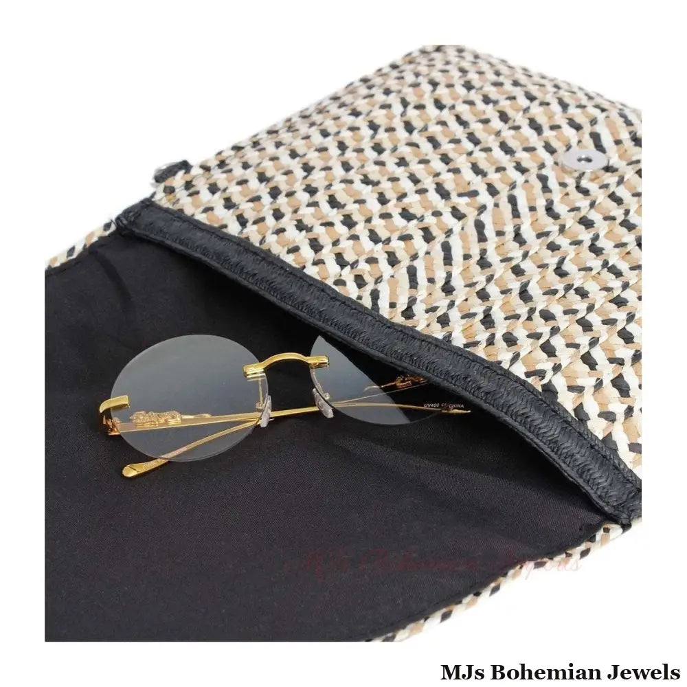 Multi Color Pattern Flap Clutch