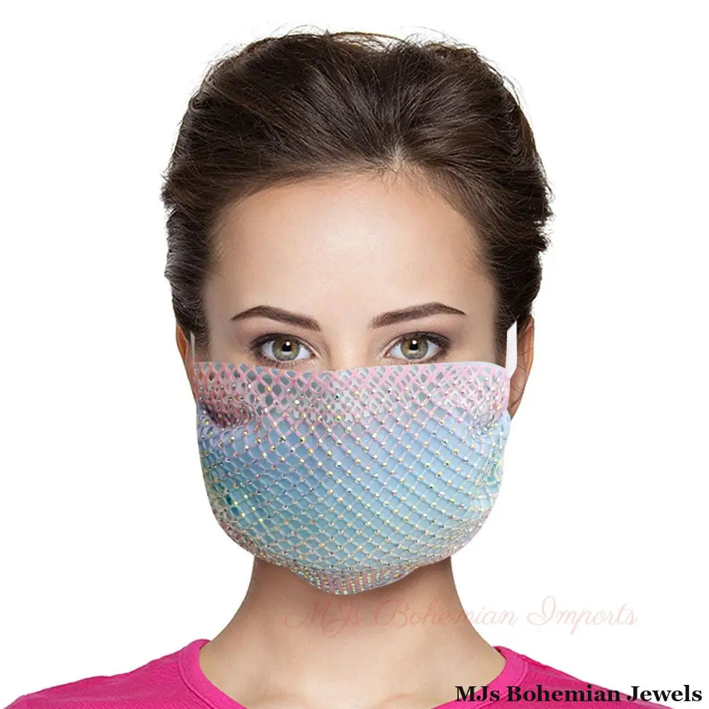 Multi Color Rhinestone Overlay Mask