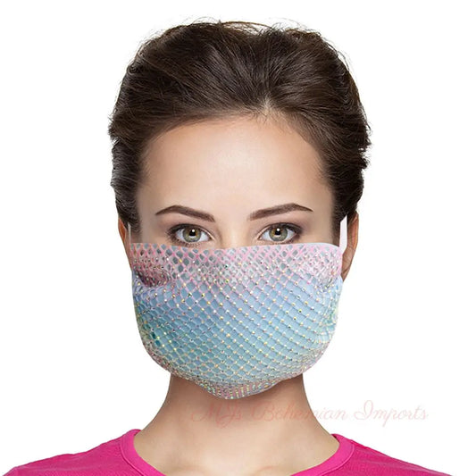 Multi Color Rhinestone Overlay Mask