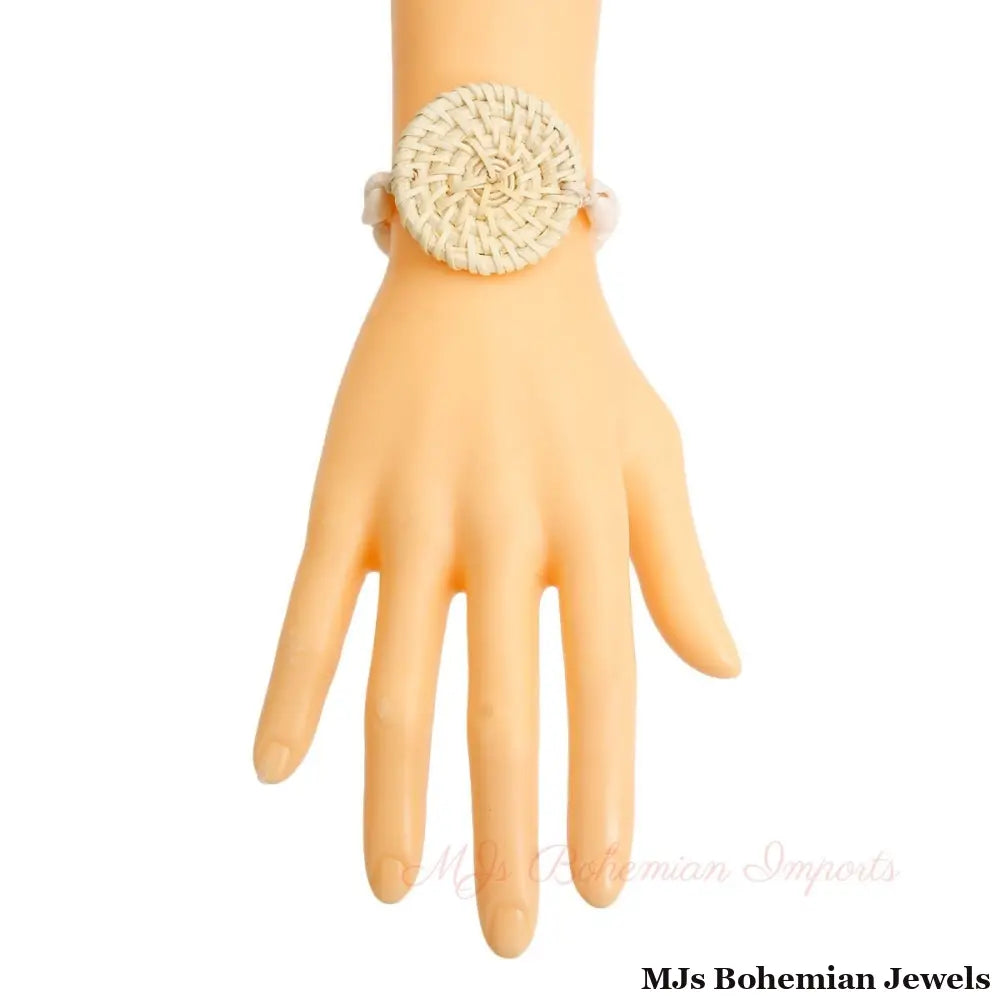 Natural Woven Shell Bracelet