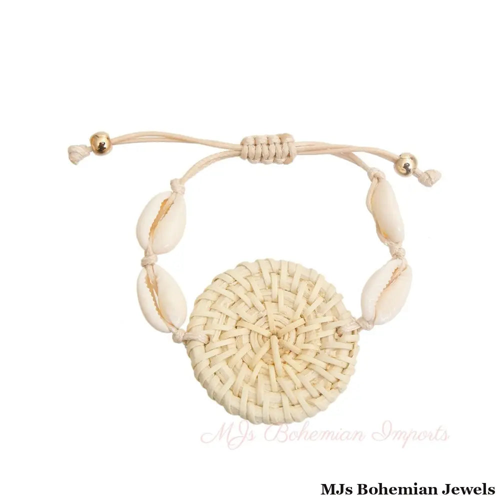 Natural Woven Shell Bracelet