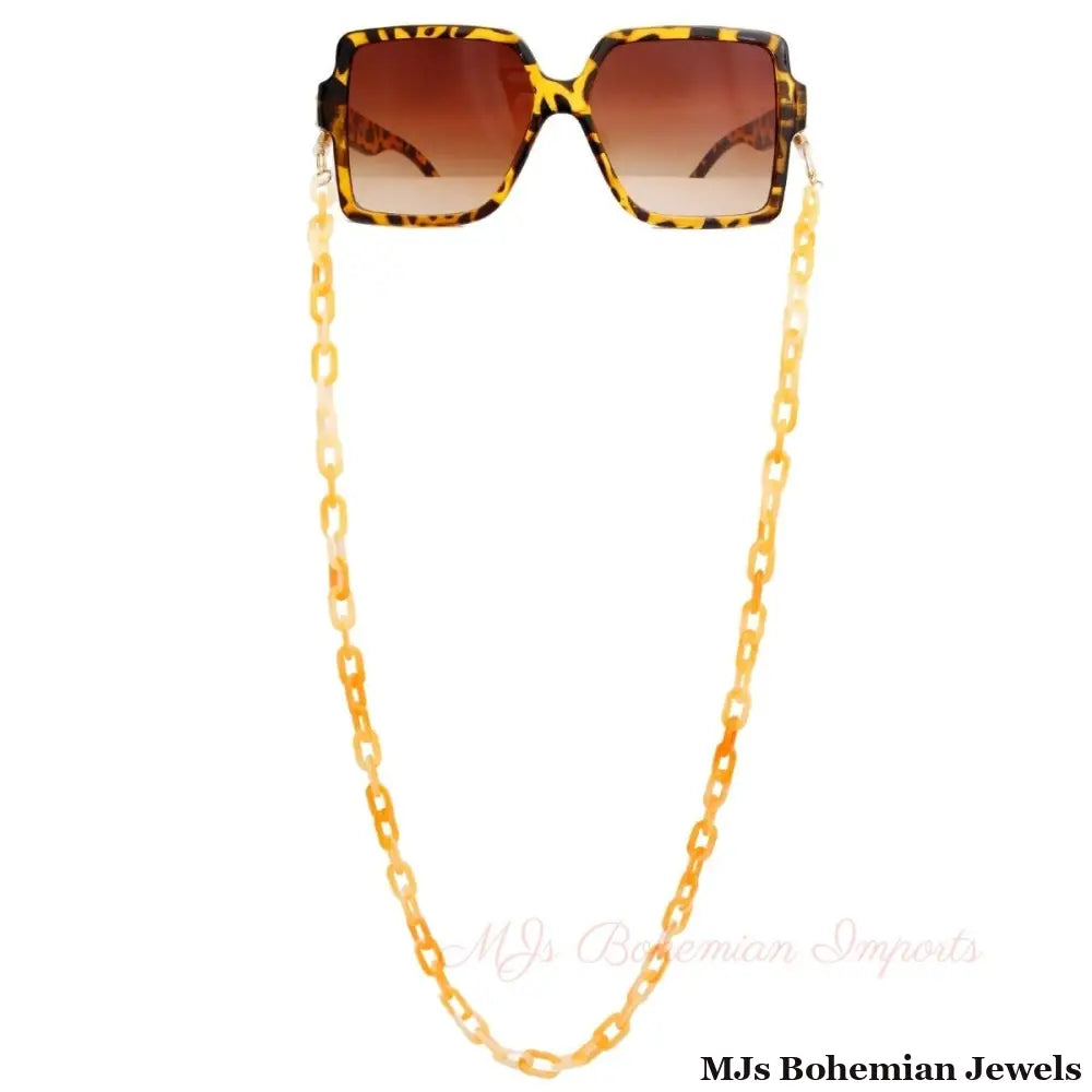 Orange Link Sunglasses Chain