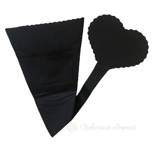 Panty Black Medium Heart Thong for Women