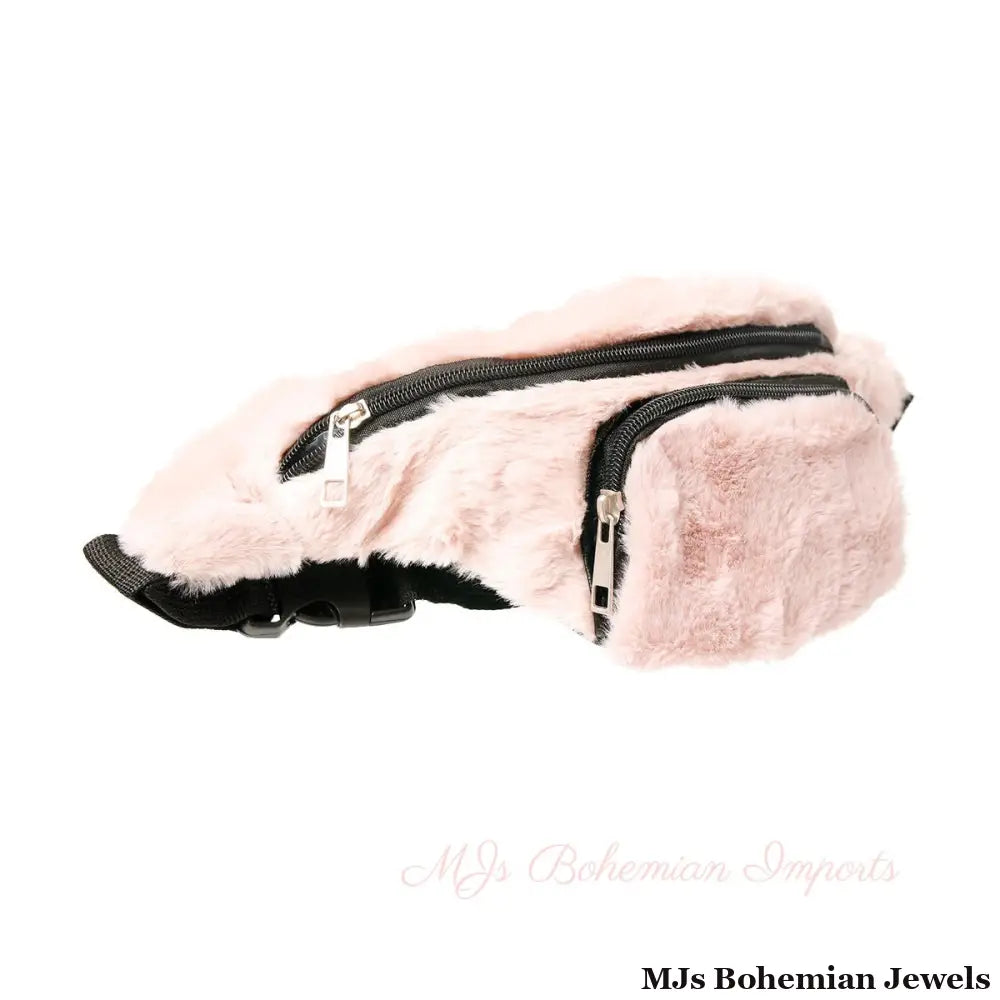 Pink Fur Fanny Pack