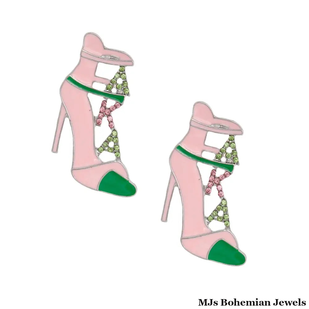 Pink Green AKA Heel Studs