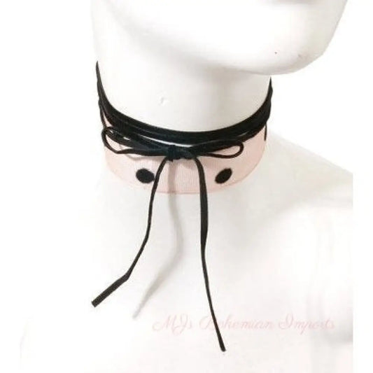 Pink Lace Choker