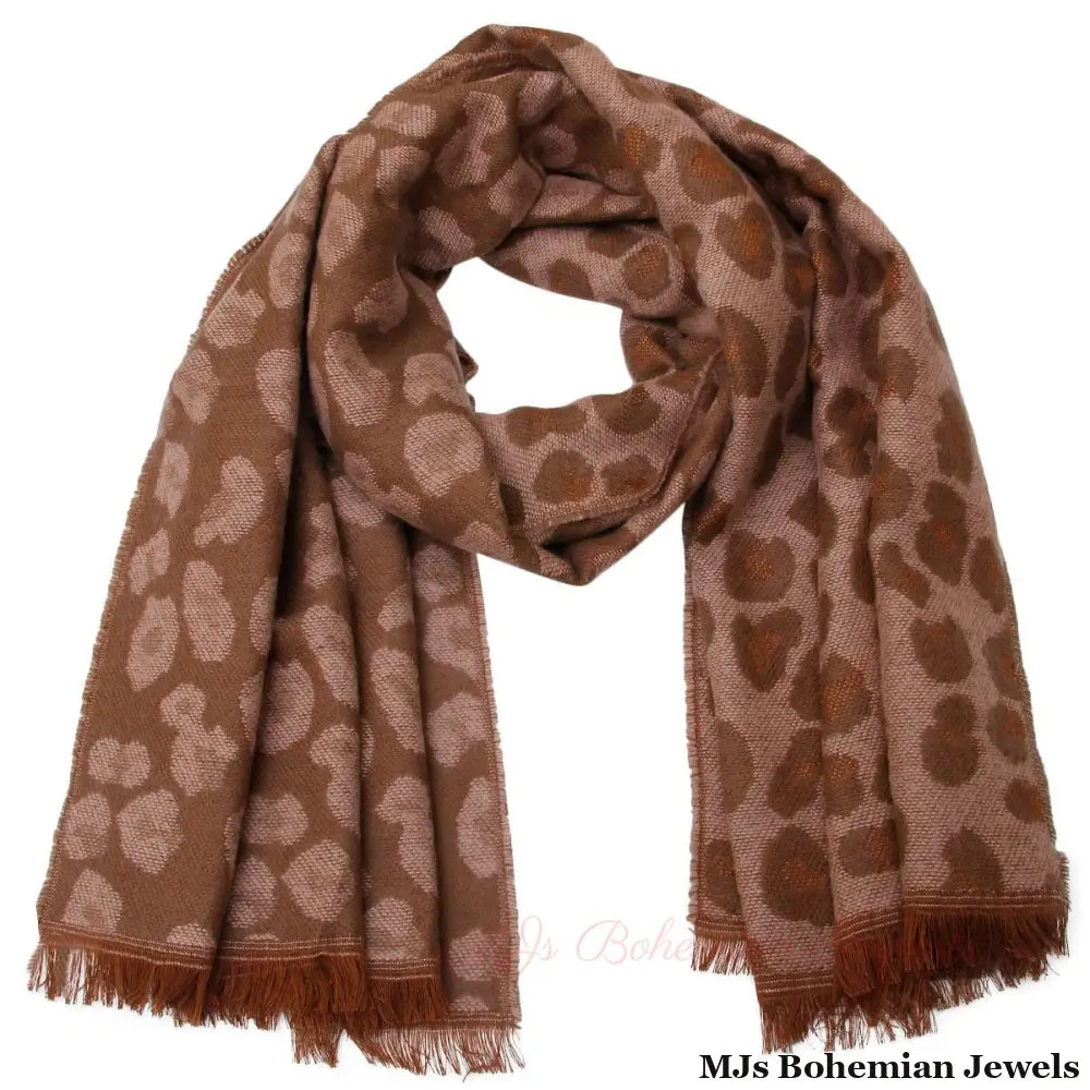 Pink Leopard Reversible Cozy Scarf
