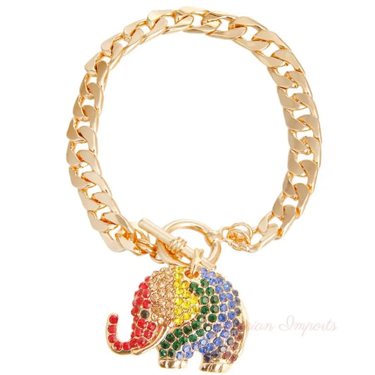 Rainbow Elephant Bracelet