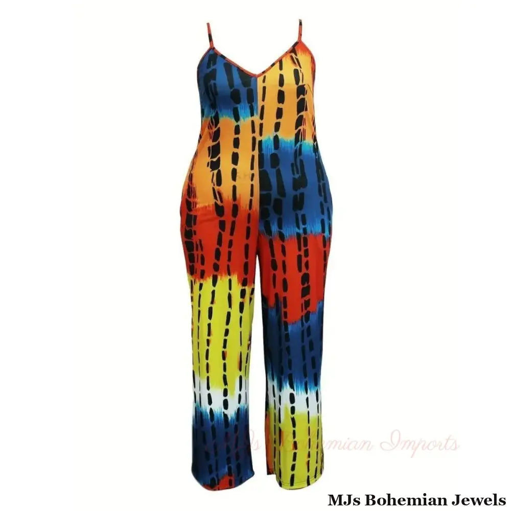 Rainbow Tie Dye 4XL Jumpsuit