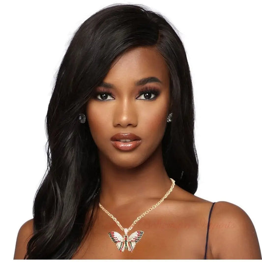 Red and Green Flutter Butterfly Necklace