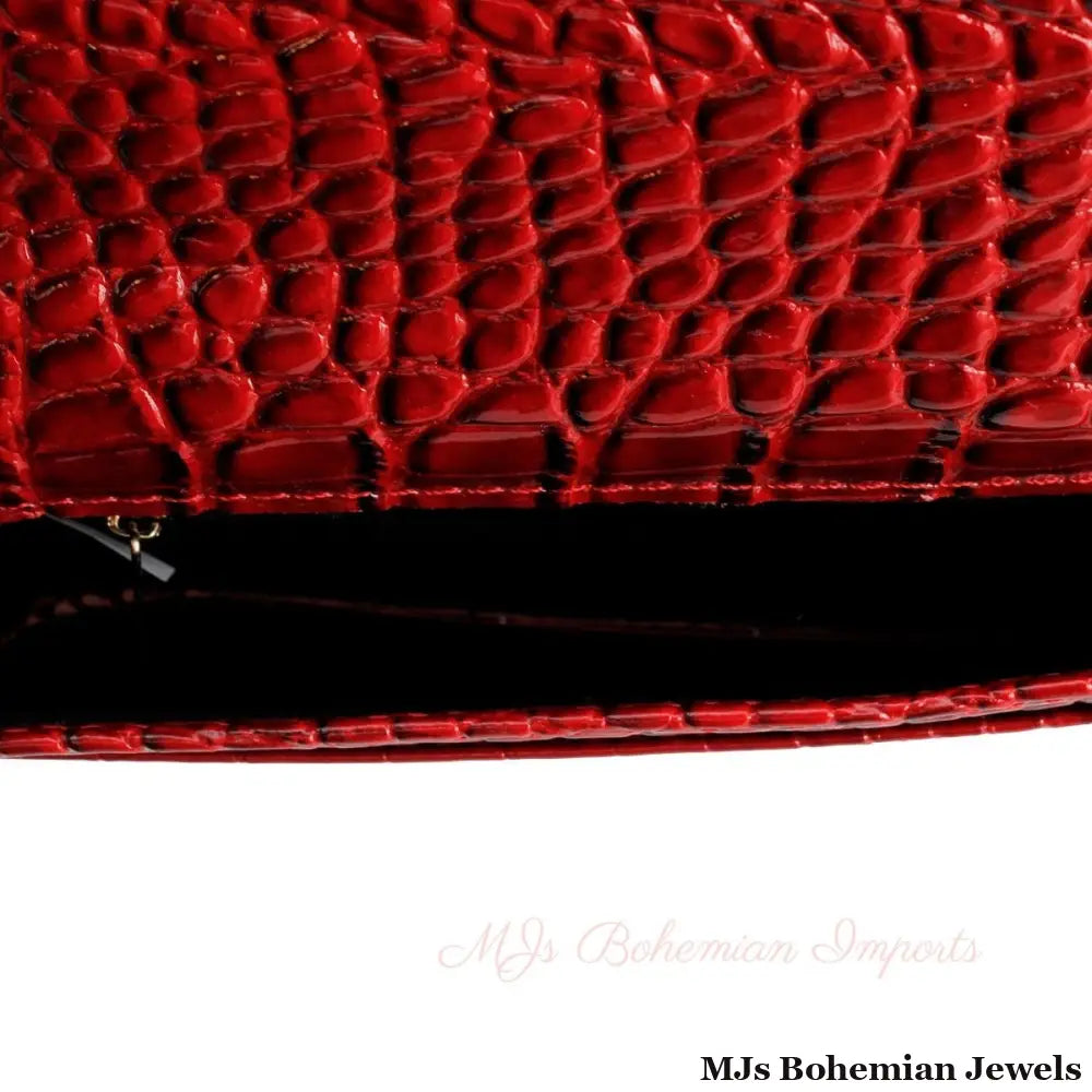 Red Croc Belt Bag
