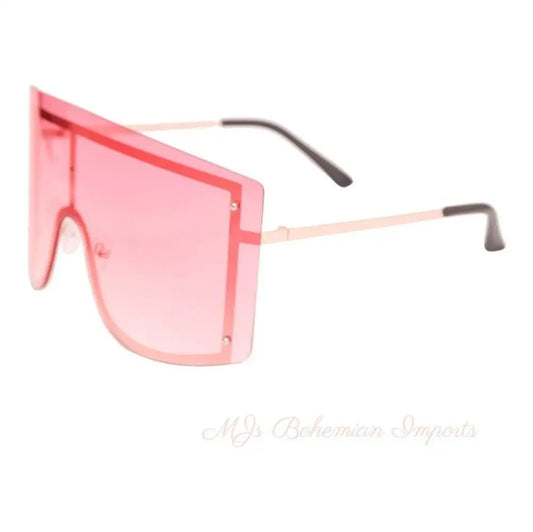 Rosy Outlook: Signature Shield Sunglasses