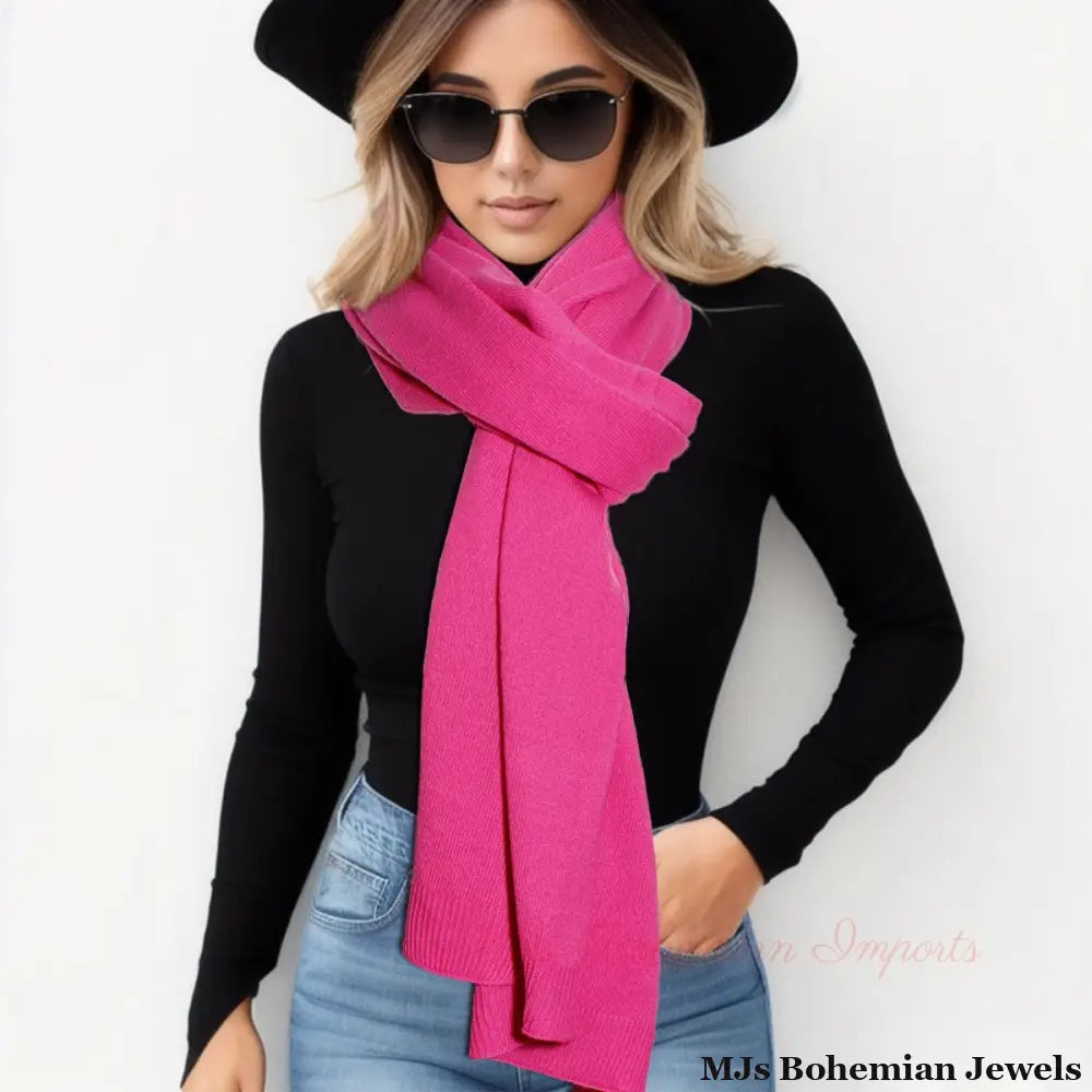 Scarf Poncho Pink Convertible Wrap for Women