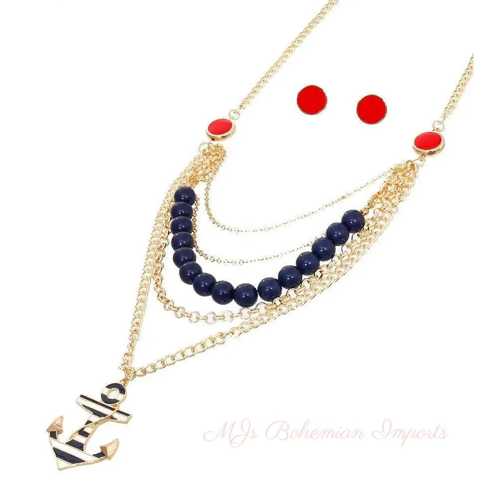 Sea Theme Necklace Set