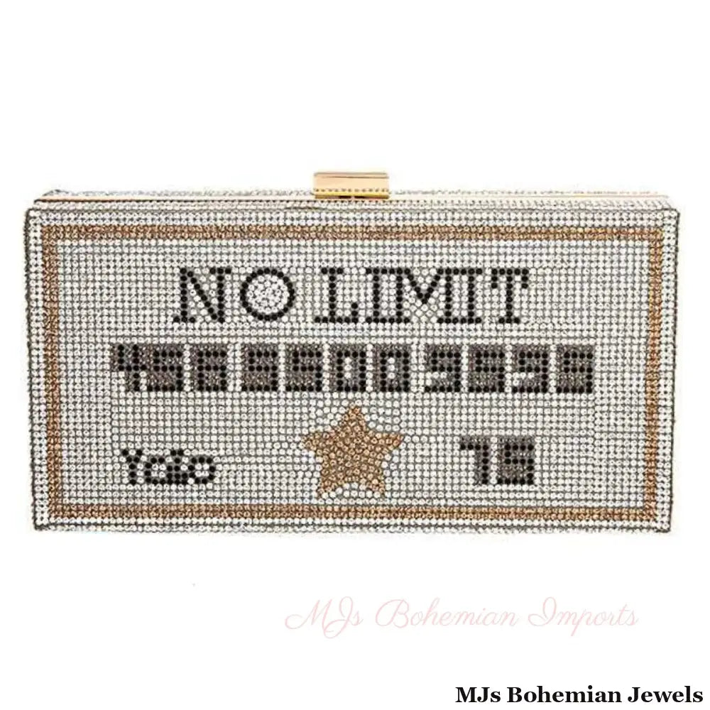 Silver Bling Credit Card Clutch