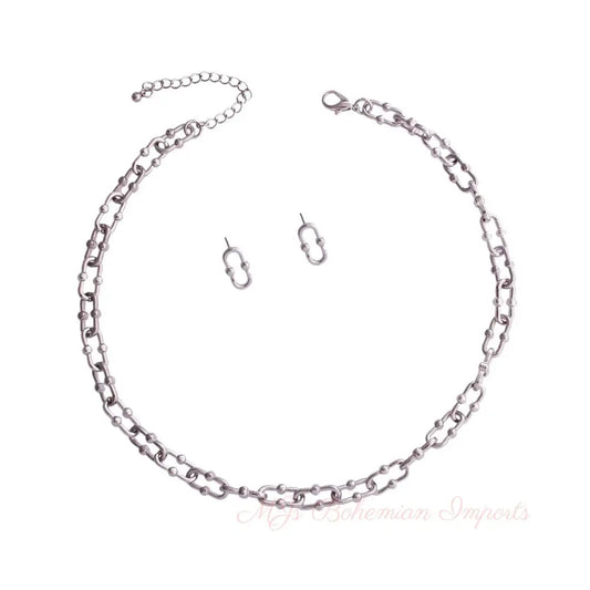 Silver Metal Anchor Chain