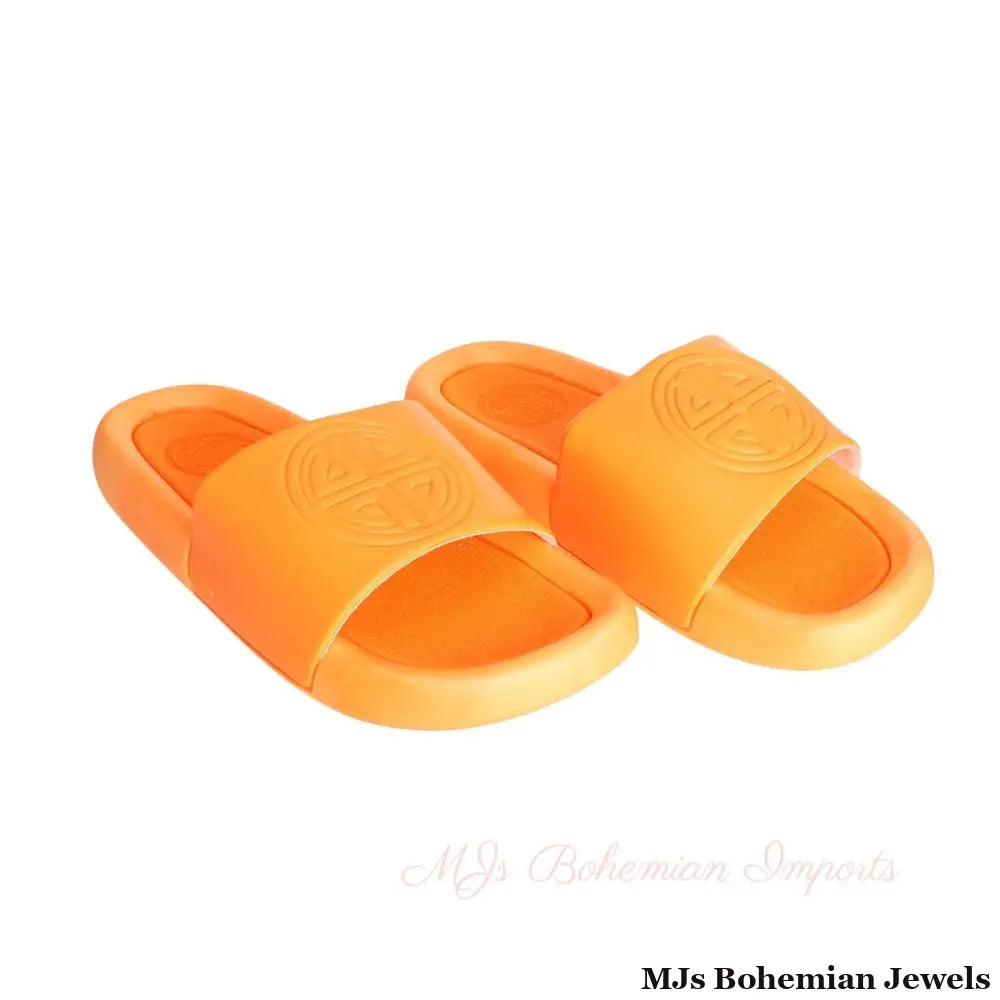 Size 7 Orange Cloud Slide