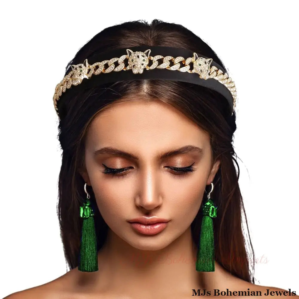 Tiger Crown Headband - Bespoke Iced Chain