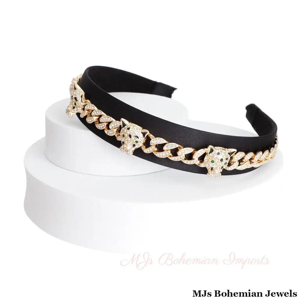 Tiger Crown Headband - Bespoke Iced Chain