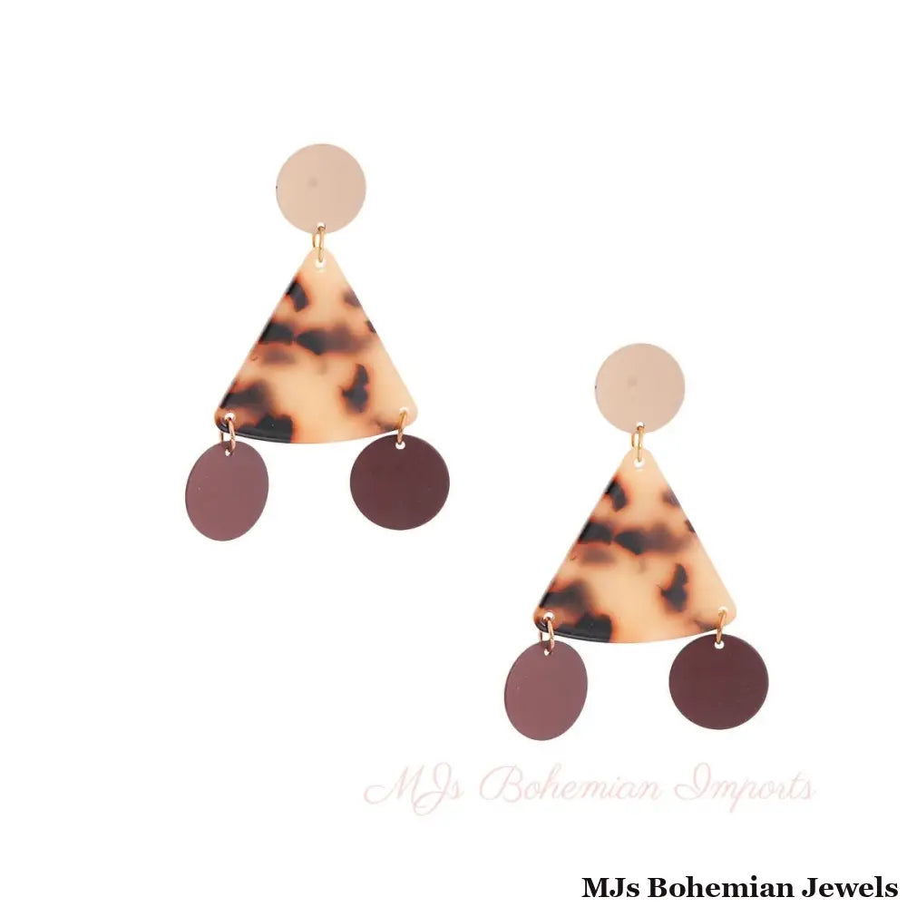 Triangle Tortoiseshell Earrings