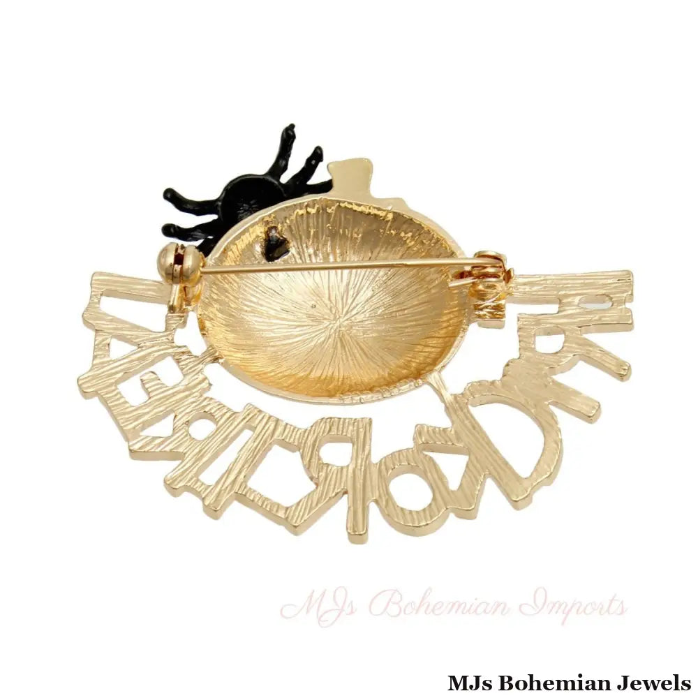 Trick or Treat Pumpkin Brooch