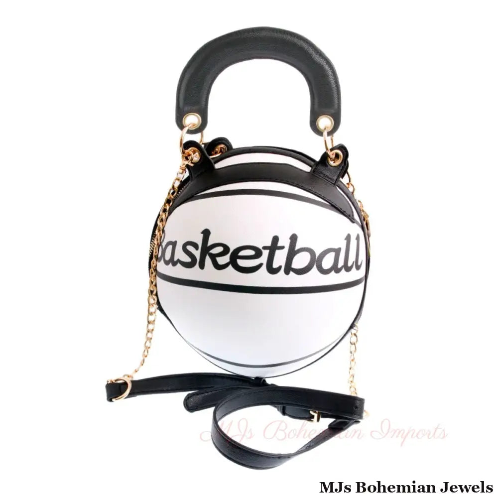 White Basketball Handbag